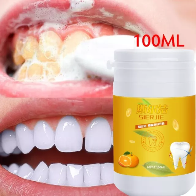 Whitening Tooth Powder 50g Remove Smoke Stains Coffee Tea Freshen Bad Breath (S)