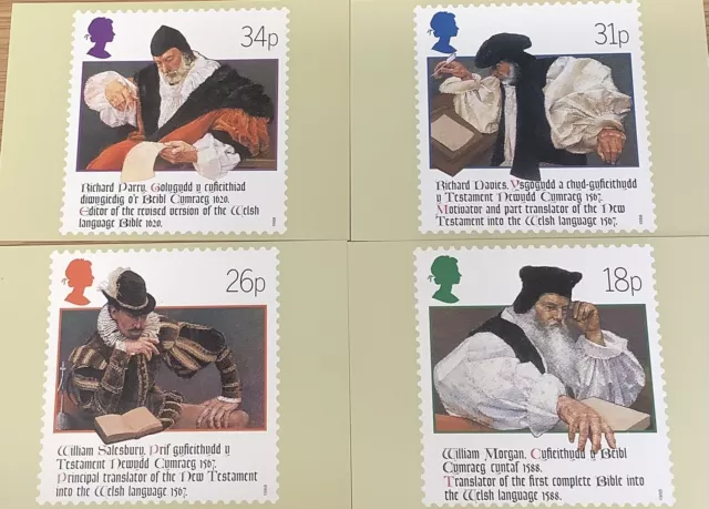 1988 Post Office The Welsh Bible Picture Postcards