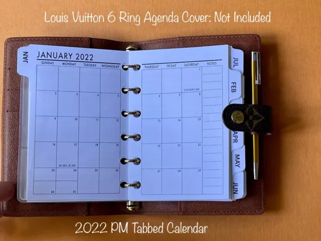 FITS Louis Vuitton Agenda~PM *MM *GM Refill Organizer Paper Filler