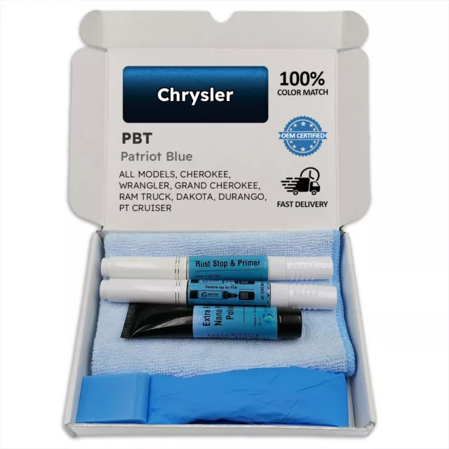 PBT Patriot Blue Touch Up Paint for Chrysler CHEROKEE WRANGLER GRAND RAM TRUCK