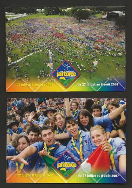 2007 - World Scout Jamboree - Official Postcards x 2 - Pair A