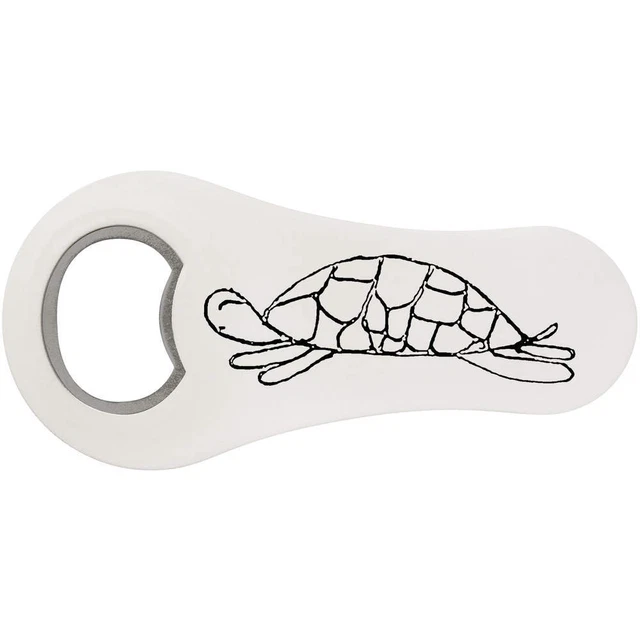 Aimant Décapsuleur Réfrigérateur Tortue De Mer Saint Martin - Souvenir Touristique France Caraïbes, 6,4x7,3 Cm