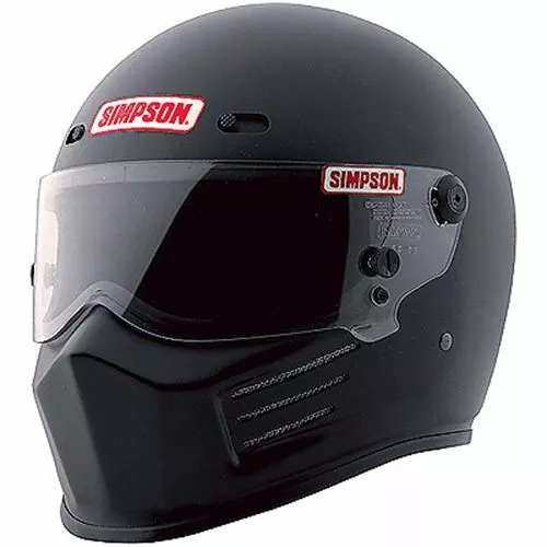 Simpson Super Bandit Helmet Snell Sa2020  Matt Black Colour Terminal Msa M6 Fia