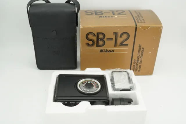 Nikon SB-12 Speedlight Unit for Nikon F3 Series 35mm Film SLR w/case SS-12 #B142