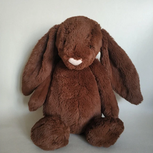 JELLYCAT LARGE BASHFUL Chocolate Bunny BAL2CB 36cm Soft Toy, NWOT