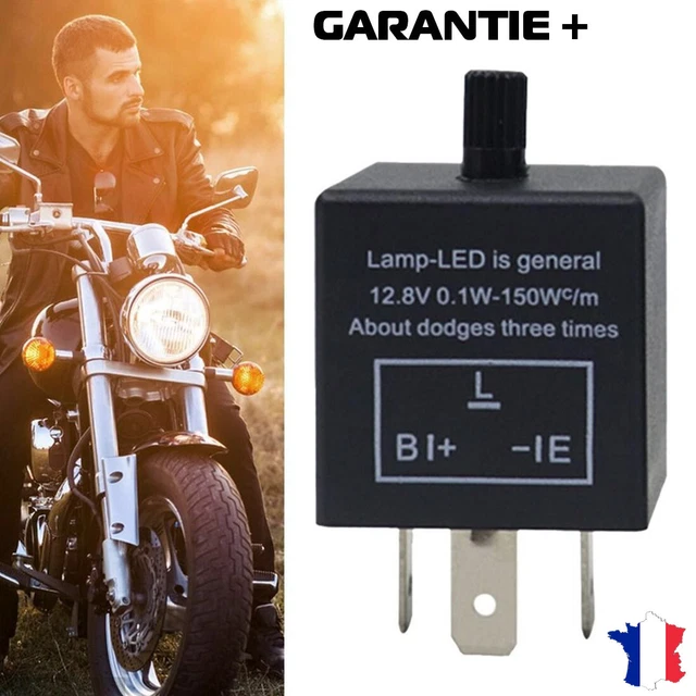 Relais Clignotant LED Réglable Pour Moto, Quad, Scooter - Anti-erreur - Neuf