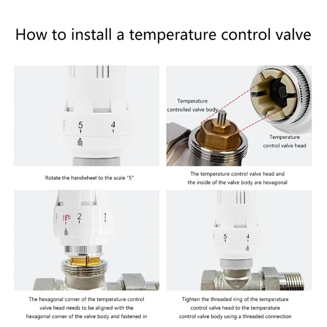 ENERGY-EFFICIENT VERTICAL THERMOSTATIC Valves for Radiators Temperature ...