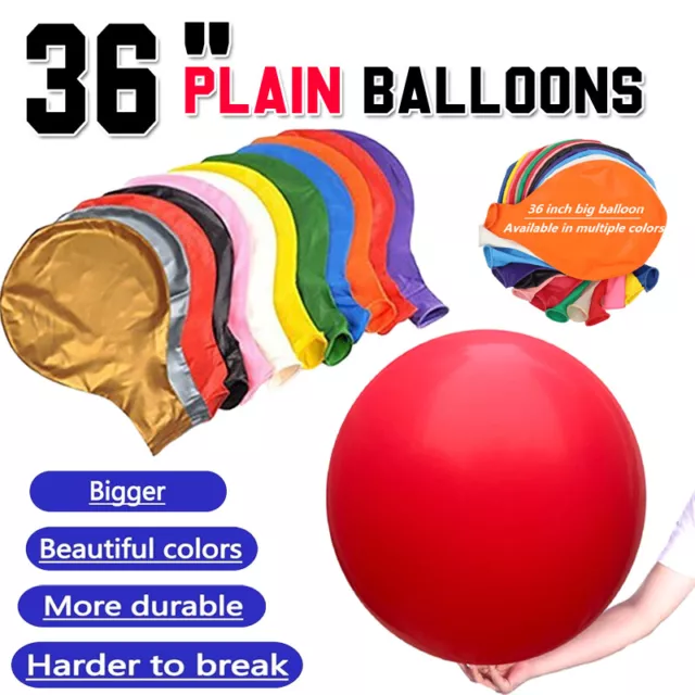 36 inch Giant Big Balloon Latex Large Balloons for Birthday/Wedding Party Decor