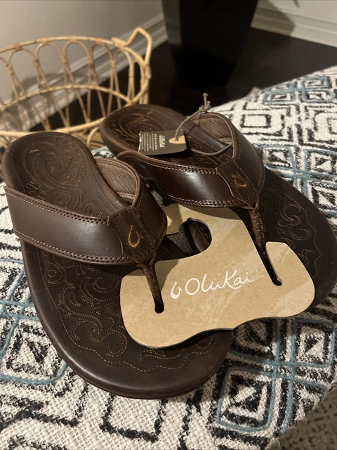 mens olukai flip flops size 12