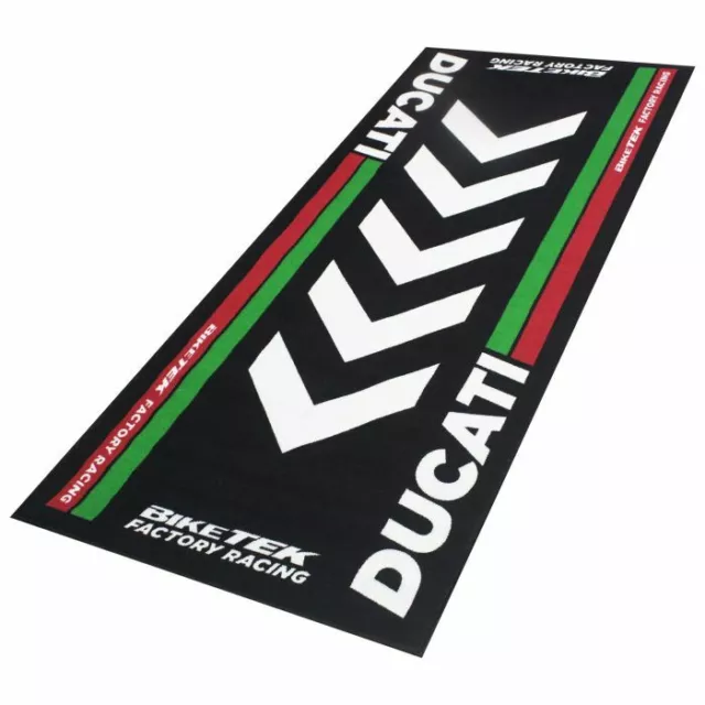 Bikeit Ducati Large Garage Workshop Non Slip Oil Resistant Motorcycle Mat