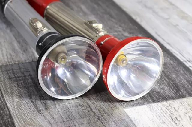 DDR Artas Narva Taschenlampe Signallampe Lampe 29cm Auswahl rot schwarz 9480 3