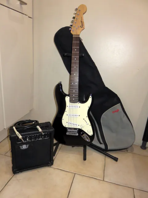 Guitare électrique Squier Mini by Fender - Mini Stratocaster + Ampli + Housse