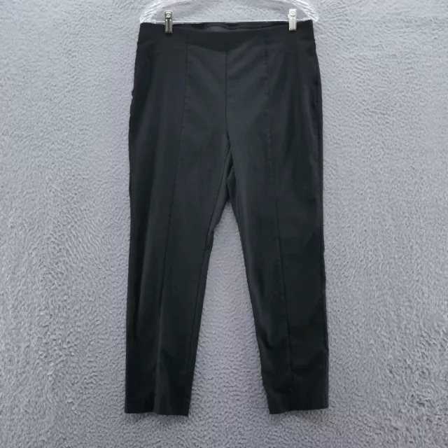 Chicos Womens So Slimming Skinny Ankle Pants 1 Size 8 Petite Black Stretch