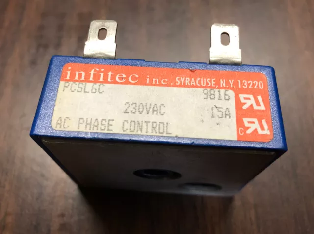 INFITEC PCSL6A AC PHASE CONTROL, NEW no box, 230VAC, 6 amp