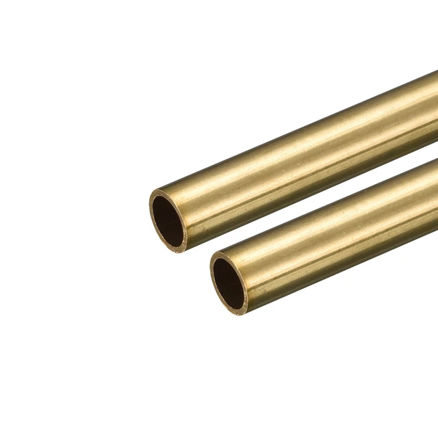 Tubo rotondo ottone 10 mm OD 1 mm spessore parete 250 mm lunghezza tubo 2 pezzi