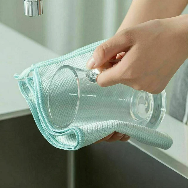 5pcs NanoScale Streak-Free Miracle Polishing Cleaning Cloths 30x40cm USA 8
