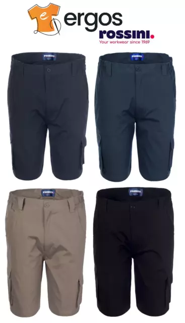 ROSSINI Pantaloncini Bermuda CALIFORNIA da Uomo Lavoro con Tasche Tasconi A00701