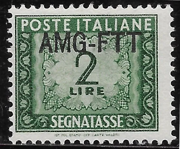 Trieste ZONE ITALY  1949 Postage Due AMG-FTT /one line/ 2L. SG#123 MH OG VF