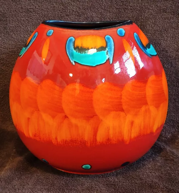 Poole Pottery Volcano Purse Vase Large 26cm Living Glaze NEW Boxed