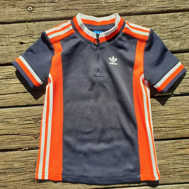 Adidas osaka zip store top in navy