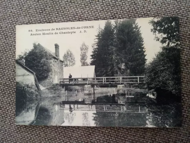 Cpa Env De Bagnoles De L Orne Antique Chantepie Mill