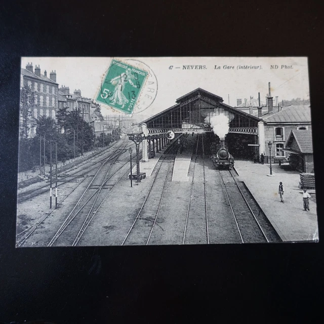 CPA de NEVERS - INTÉRIEUR de LA GARE - SEMEUSE N°137 CaD NEVERS GARE NIÈVRE