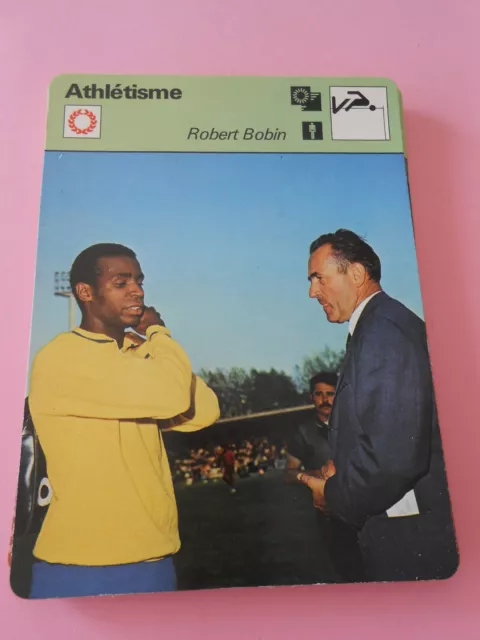 Athlétisme Robert Bodin Fiche Card 1978