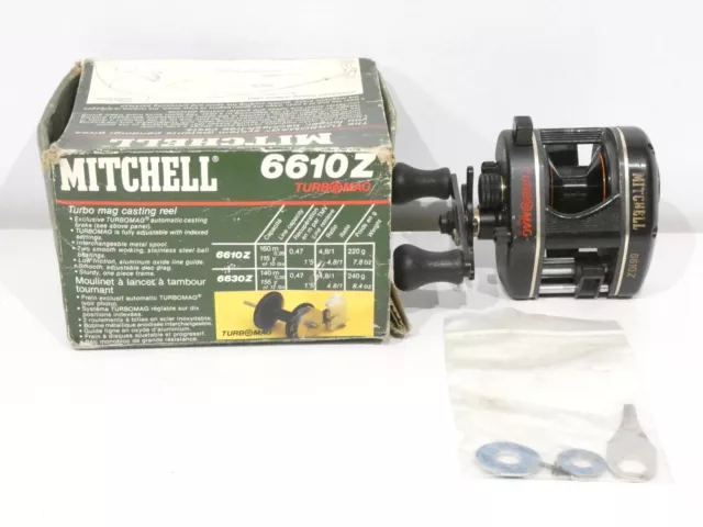 MITCHELL 6610Z TURBO Mag Fishing Reel With Box Made in Japan