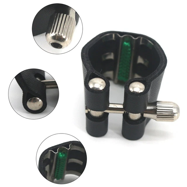 PROFESSIONAL GRADE LEATHER Ligatures for Alto Sax Mouthpiece Stability