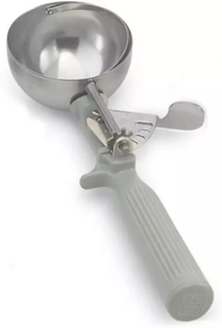 4 oz Portion Scoop Stainless Steel Vollrath Size 8 47140 Gray Handle