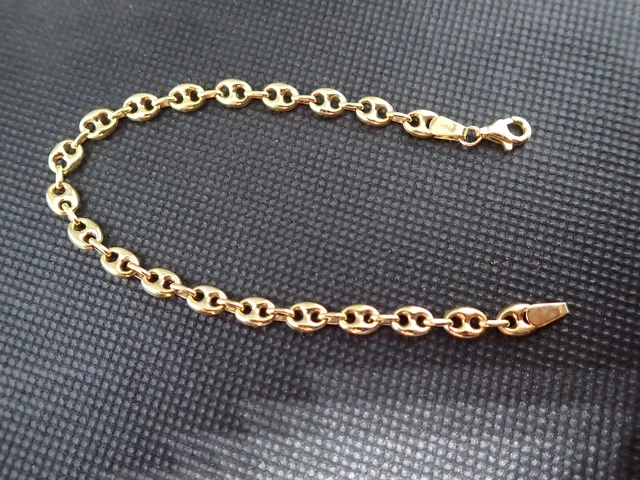 Bracelet Jonc En Or Jaune 18 Carats - Poinçon Tête D'Aigle - Occasion Superbe État