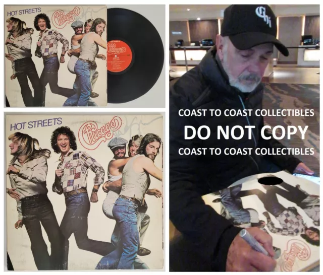 Danny Seraphine signed Chicago Hot Streets album vinyl record COA exact proof autographed STAR Danny Seraphine signed Chicago Hot Streets album vinyl record COA exact proof autographed STAR