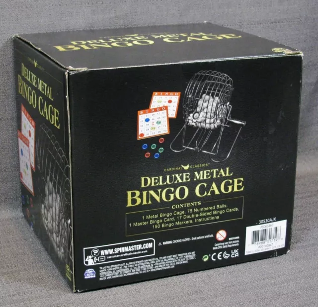 JEDKO GAMES BINGO,Metal Cage (Cardinal) NOS Factory Sealed
