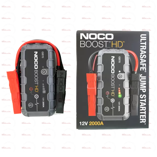 NOCO Boost HD GB70 2000 Amp 12-Volt UltraSafe Portable Jump Starter Car Booster