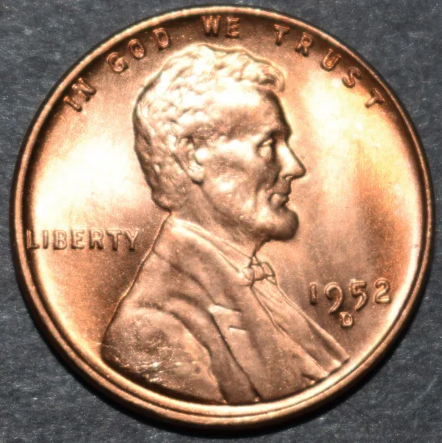 1952 D Lincoln Wheat Penny Choice BU Mint Luster Red Uncirculated