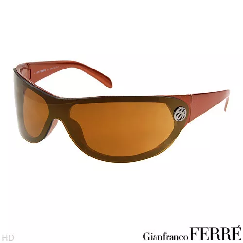 LUNETTES DE SOLEIL femmes style enveloppant orange GIANFRANCO