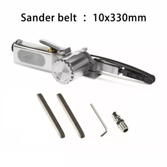 10*330mm Air Belt Sander Air Angle Grinding Machine with 2pcs Sanding Belts