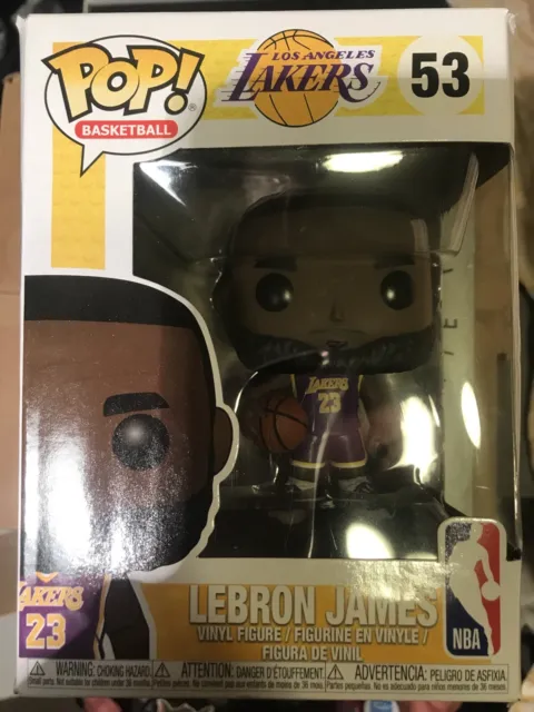 🌍 Funko POP NBA: Lakers - Lebron James #66 (Purple Uniform),Destroyed Box  ‼️