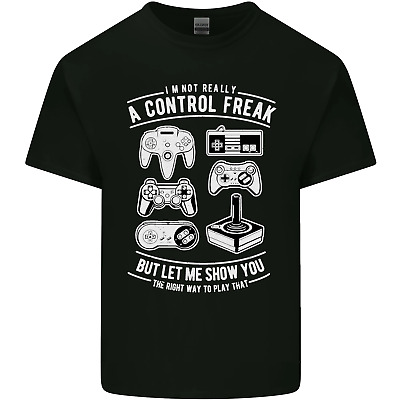 Control Freak Funny Gaming Gamer Mens Cotton T-Shirt Tee Top