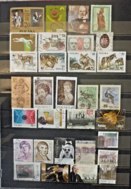 Schönes Lot Briefmarken aus Polen gestempelt und papierlos # 6
