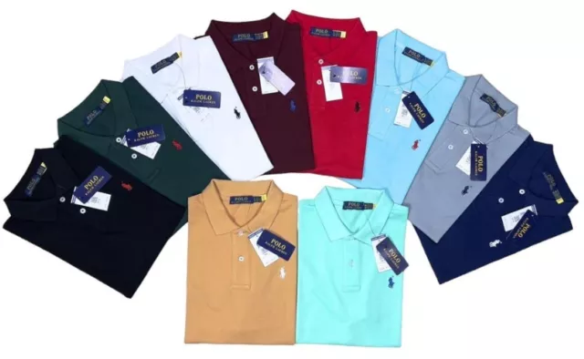 Ralph Lauren Mens Short Sleeve Small Pony Casual Tee Polo T-Shirts Top Deal Sale