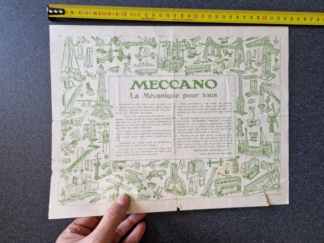 MECCANO 1921  la mécanique pour tous  CATALOGUE EUR 100,00 - FR