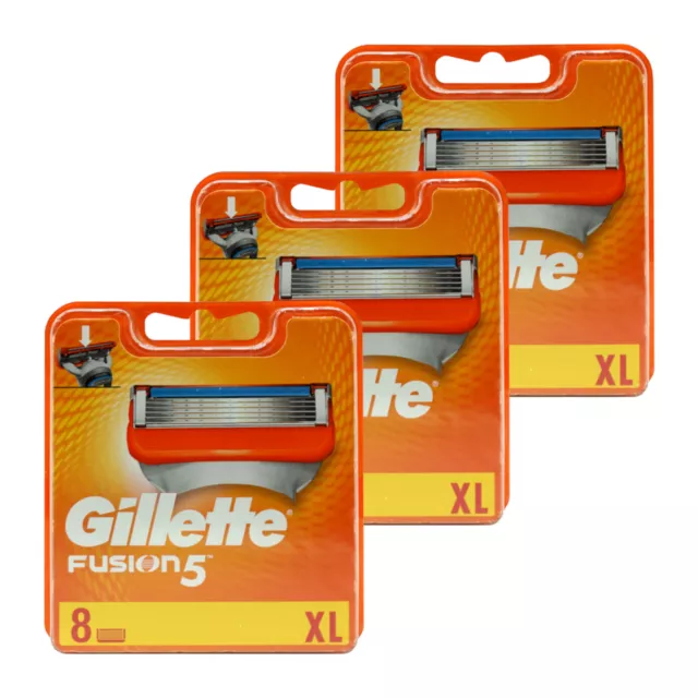 Gillette Fusion5 Rasierklingen 3,4,8,12,16,20,24 Auswahl - MADE IN GERMANY - NEU