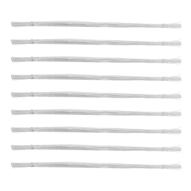 100 Pcs White Iron Paper Rattan Rose Branch Electric Tape Floral Wire Stems