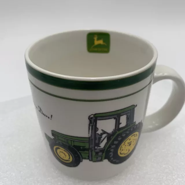 Gibson John Deere Coffee Mug Tractor Nothing Runs Like a Deere Farming Equipment