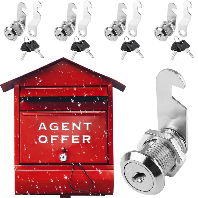 5Pcs Cabinet Locks with Keys 5/8 Inch, Mailbox Lock and Key, Cabinet Cam