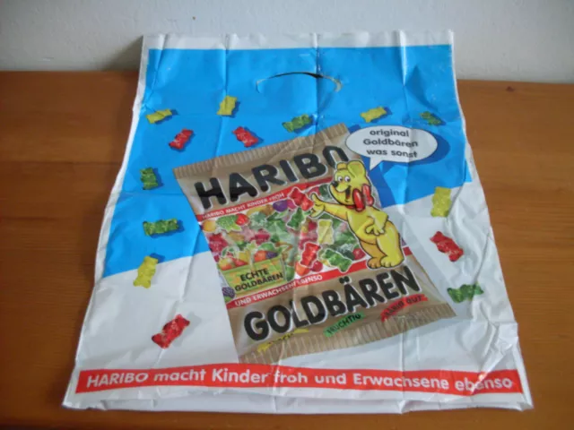 alte  Plastiktüte Maoam & Haribo 34 x 41,5 cm Tüte Tasche Sammler