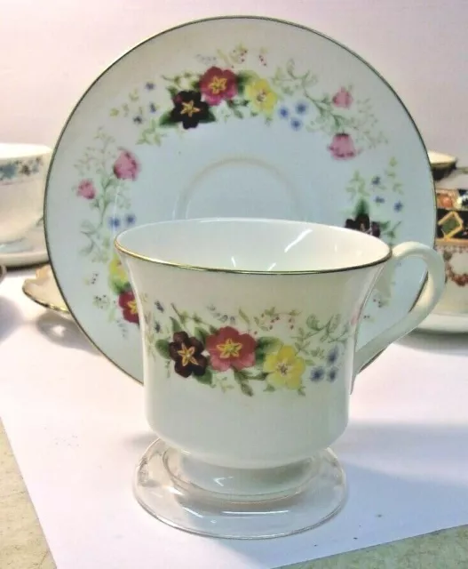 Bone China England Royal Albert SPRING MORNING NEW ROMANCE Cup & Saucer SALE