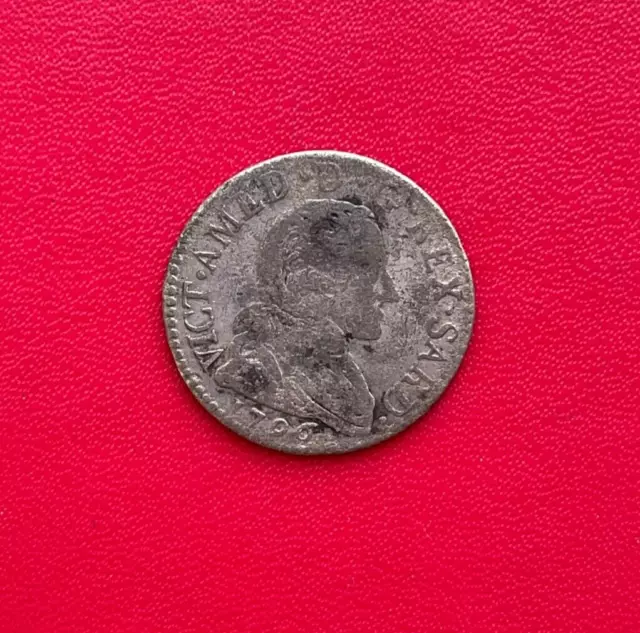Belle monnaie d'ITALIE, ROYAUME DE SARDAIGNE, 20 Soldi Victor-Amédée III, 1796