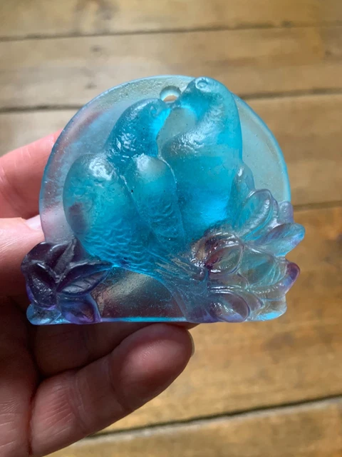 Flacon Verre Soufflé Guy Untrauer - Daté 1990 - Pièce Unique Collection